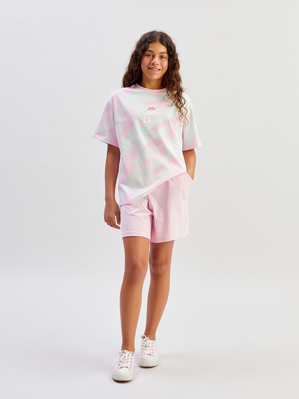 LCW Kids Crew Neck Girls' T-Shirt -S5IL16Z4-F9C