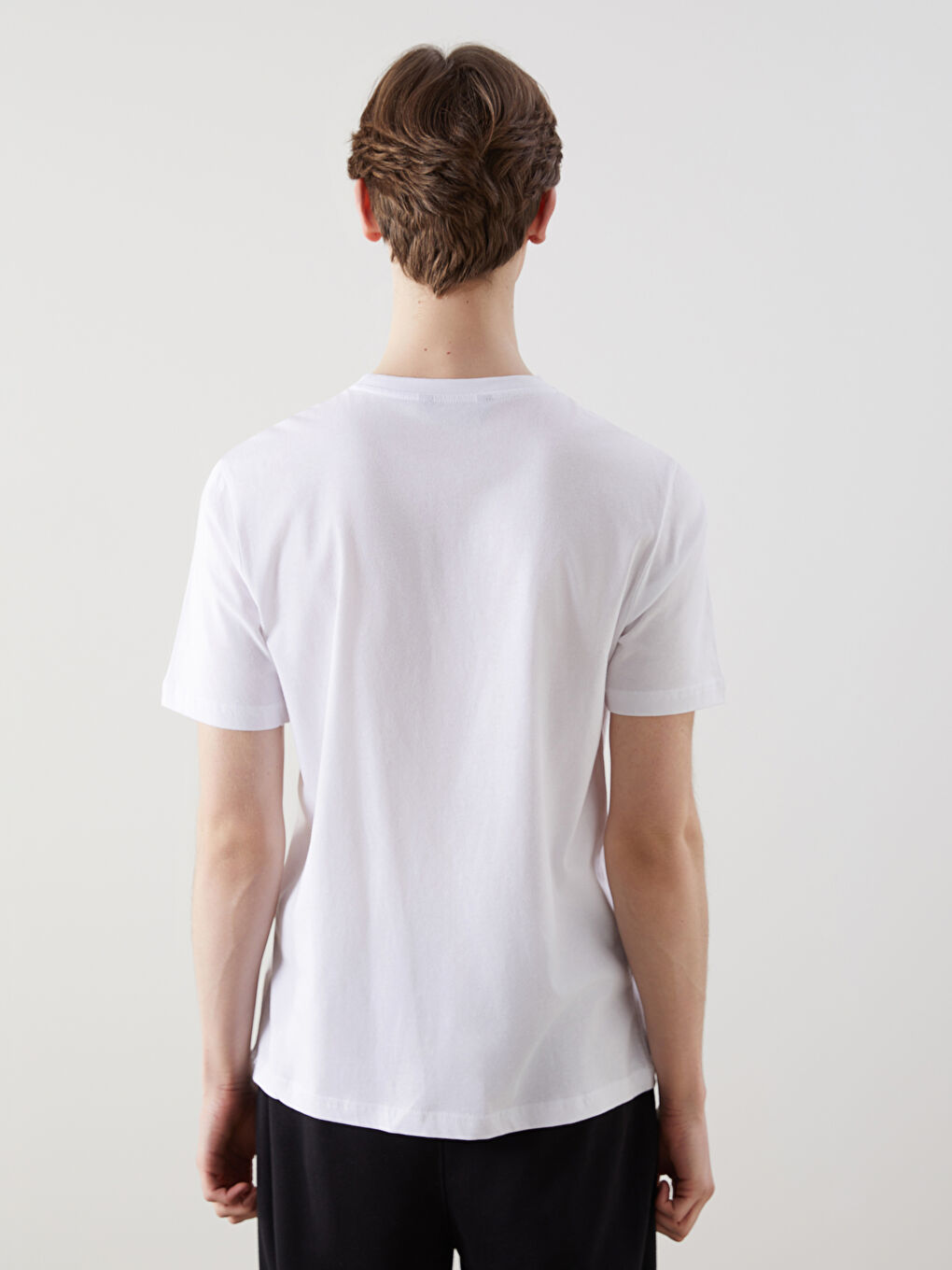 Crew Neck Printed Men's T-Shirt -S5IL26Z8-Q6K