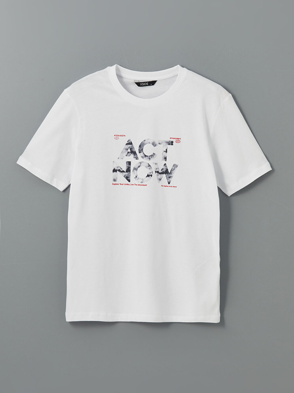 Crew Neck Printed Men's T-Shirt -S5IL26Z8-Q6K