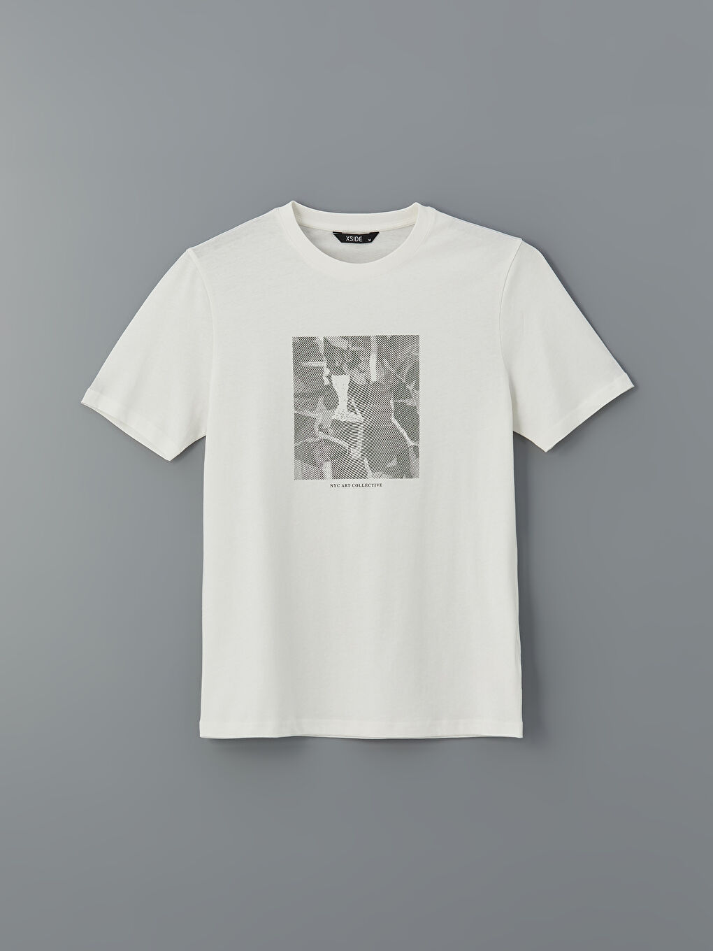 Crew Neck Printed Men's T-Shirt -S5IL30Z8-EEW