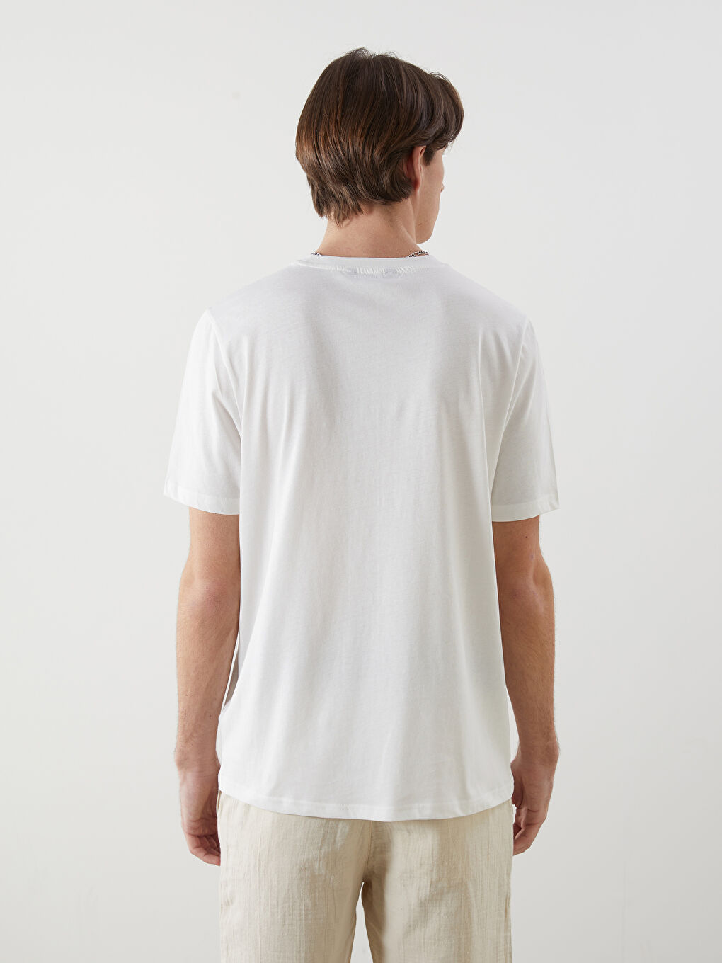 Crew Neck Printed Men's T-Shirt -S5IL30Z8-EEW