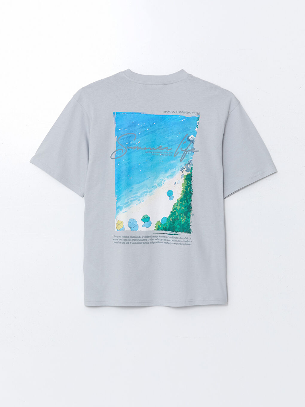 Crew Neck Printed Jersey Men's T-Shirt -S5IL31Z8-YW4