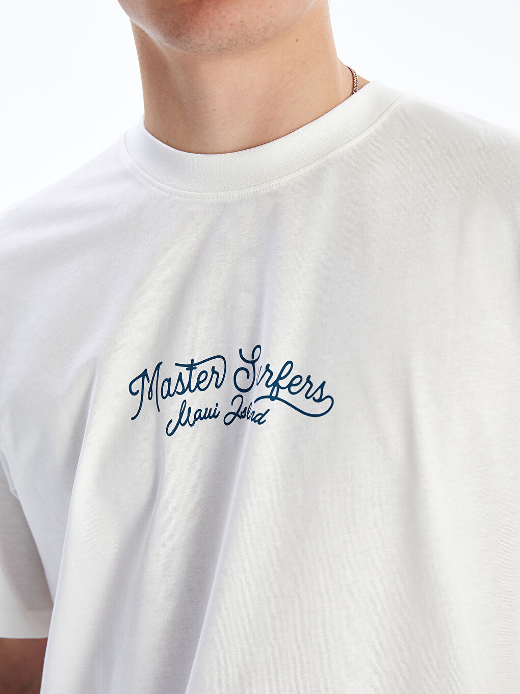 XSIDE Crew Neck Short Sleeve Printed Men's T-Shirt -S5IL34Z8-R9J