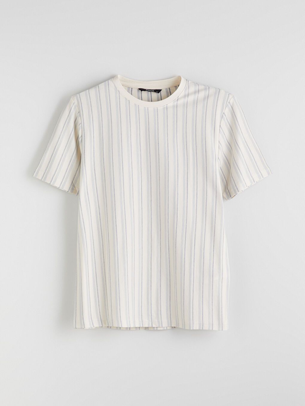 XSIDE Crew Neck Striped Jersey Men's T-Shirt -S5IL51Z8-LEN