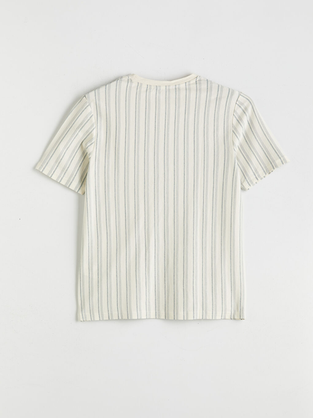 XSIDE Crew Neck Striped Jersey Men's T-Shirt -S5IL51Z8-LGD