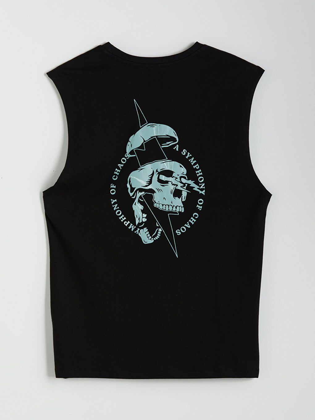 Crew Neck Printed Men's Sleeveless T-Shirt -S5IL62Z8-CVL