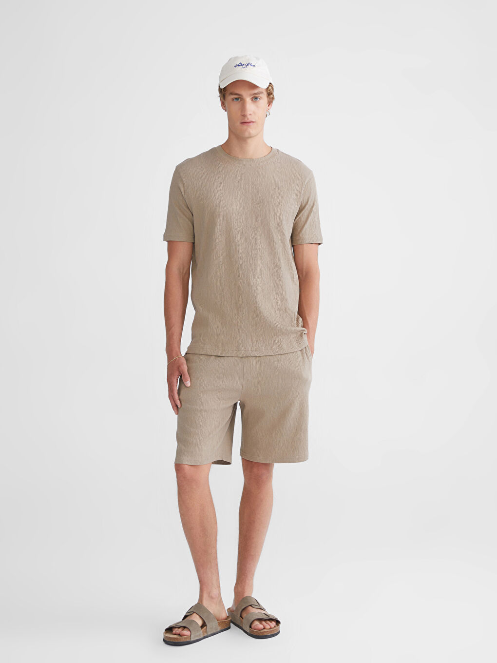 XSIDE Crew Neck Short Sleeve Men's T-Shirt -S5IL65Z8-ZKN