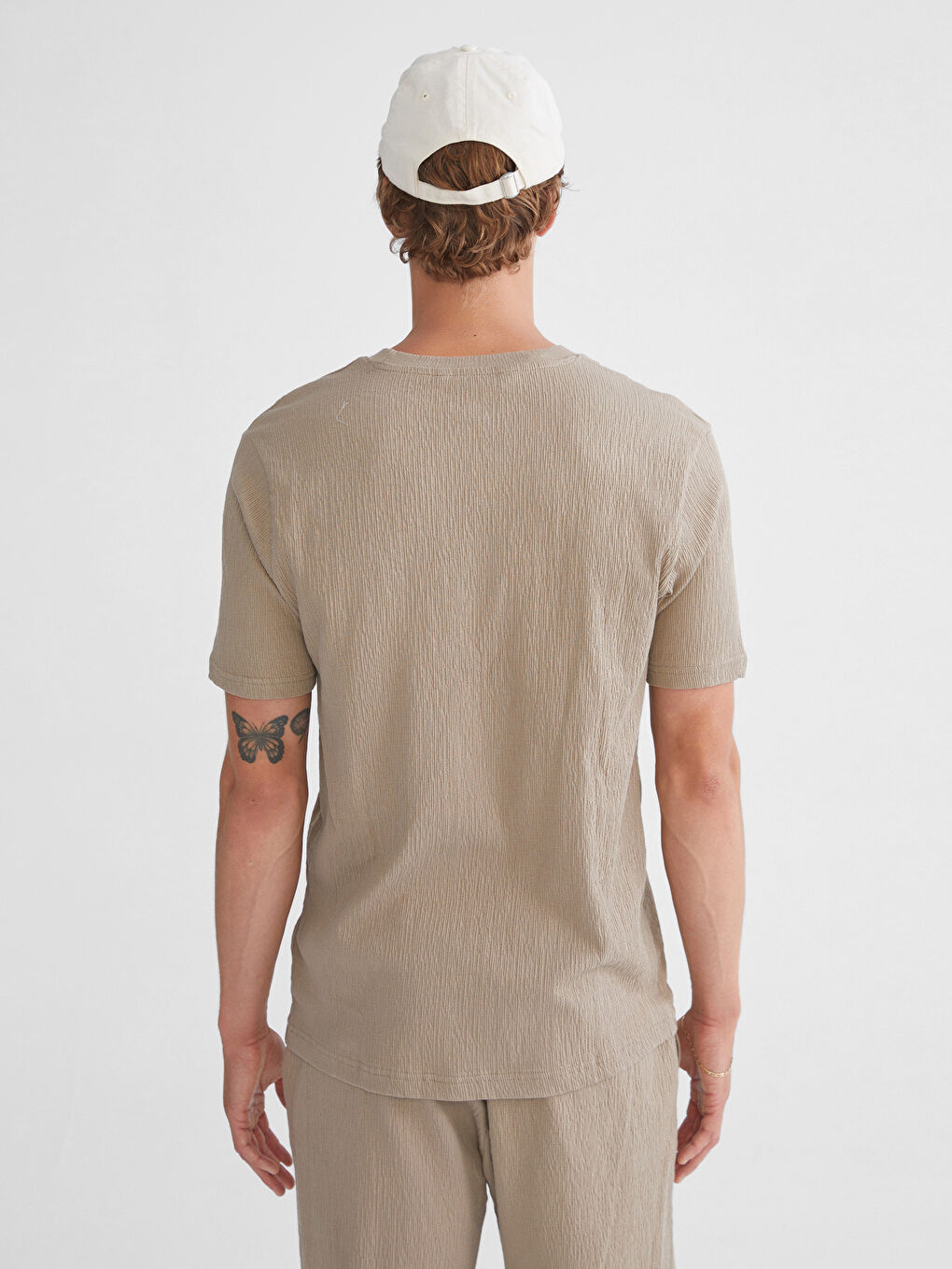 XSIDE Crew Neck Short Sleeve Men's T-Shirt -S5IL65Z8-ZKN