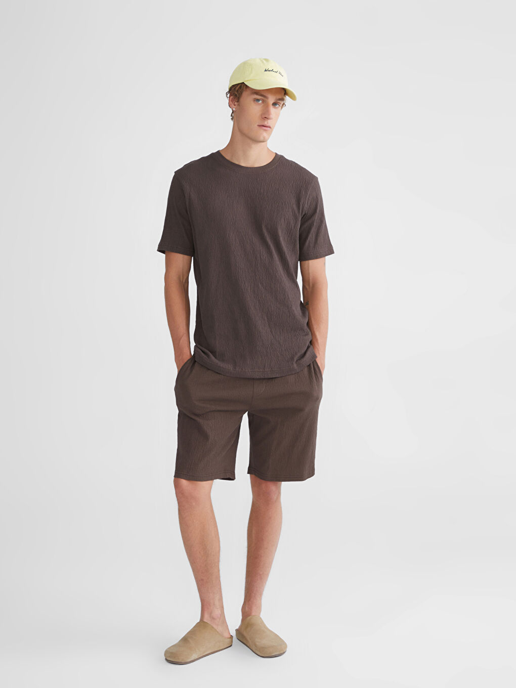 XSIDE Standard Fit Herren-Shorts mit Taillenbindedetail -S5IL66Z8-ZD8