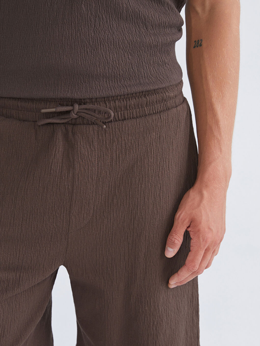 XSIDE Standard Fit Herren-Shorts mit Taillenbindedetail -S5IL66Z8-ZD8