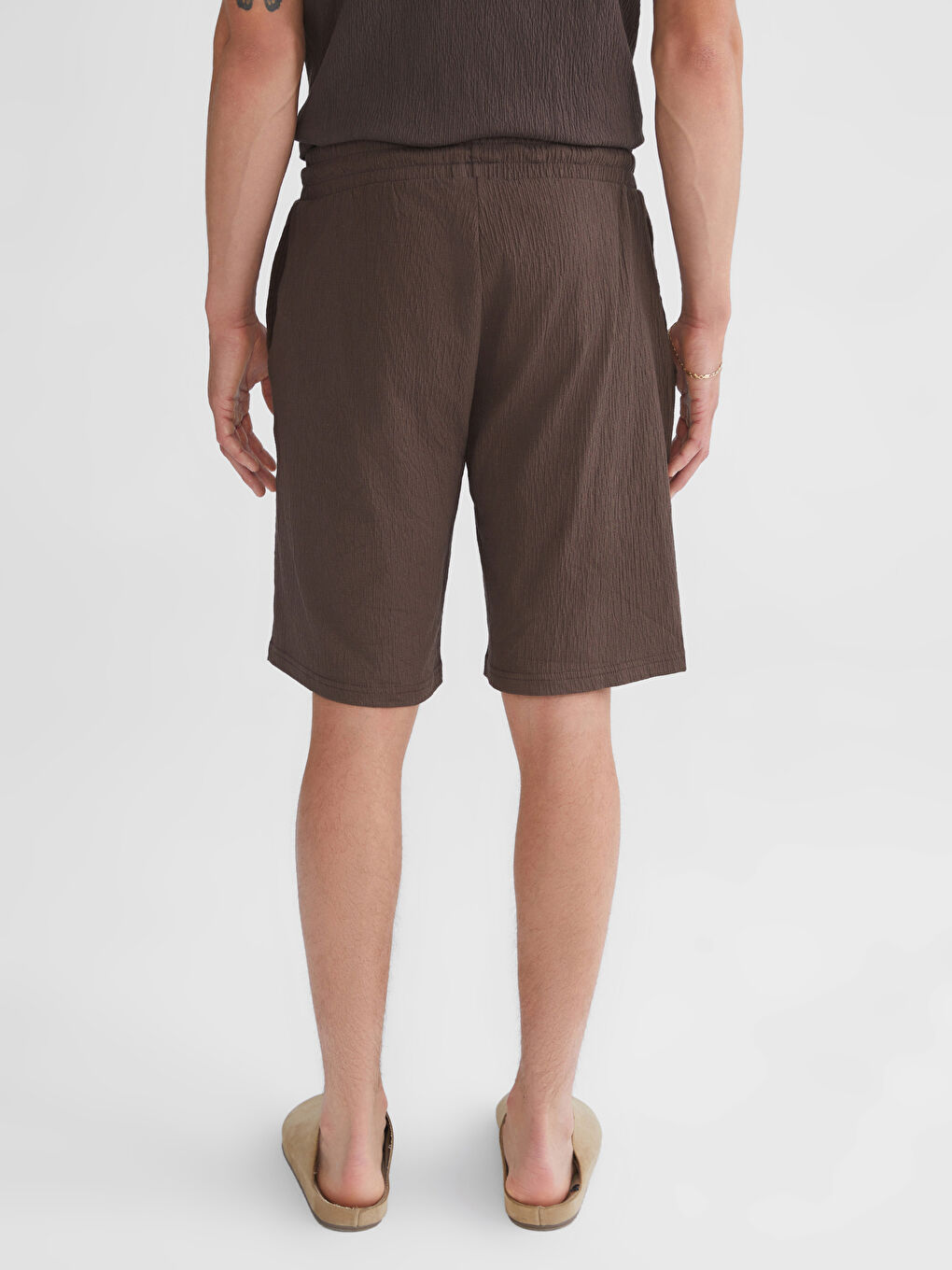 XSIDE Standard Fit Herren-Shorts mit Taillenbindedetail -S5IL66Z8-ZD8