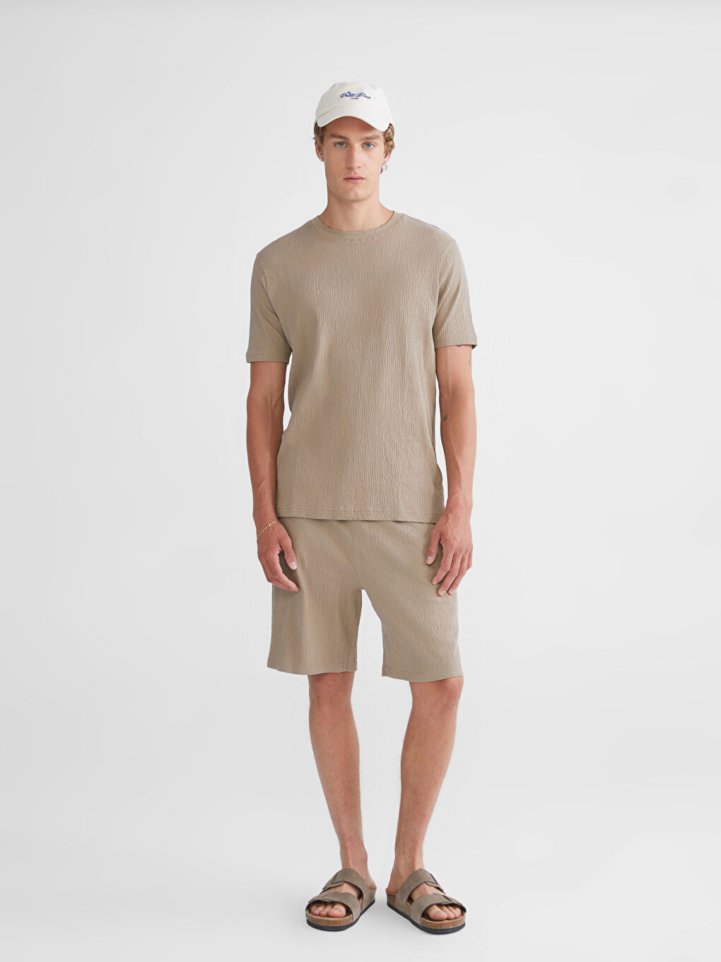 XSIDE Standard Fit Herren-Shorts mit Taillenbindedetail -S5IL66Z8-ZKN