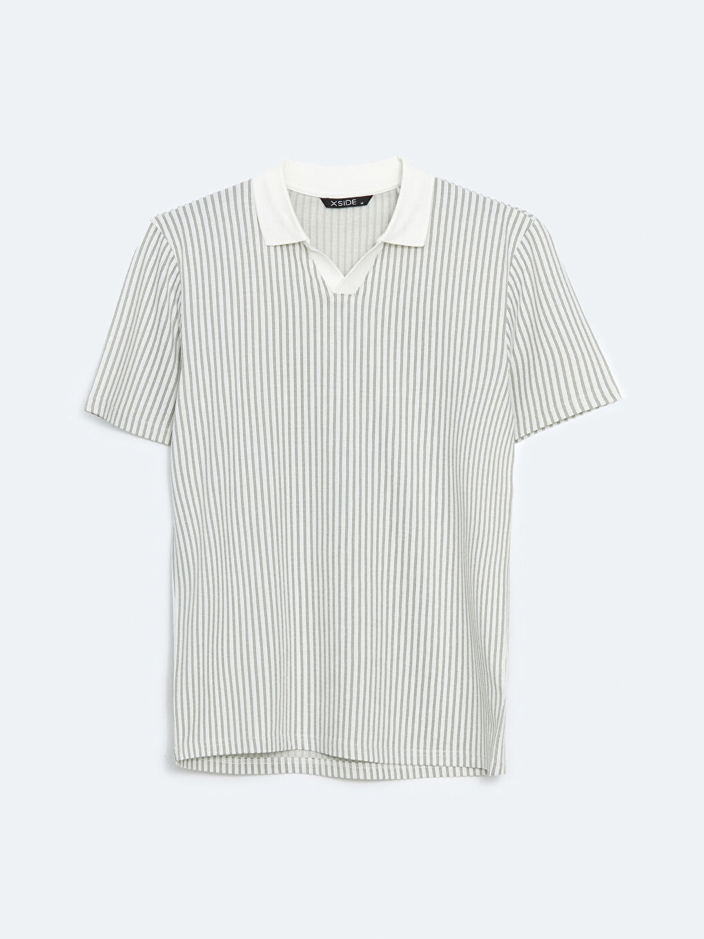 Polo Neck Striped Men's T-Shirt -S5IL76Z8-LFT