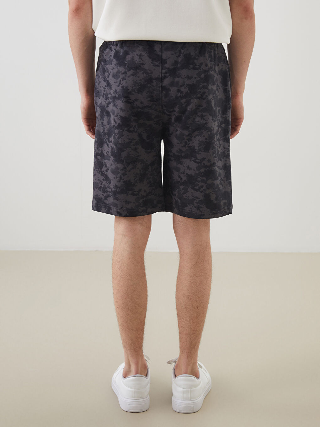 Ерлерге арналған стандартты пішім өрнекті шолақ шалбар-3