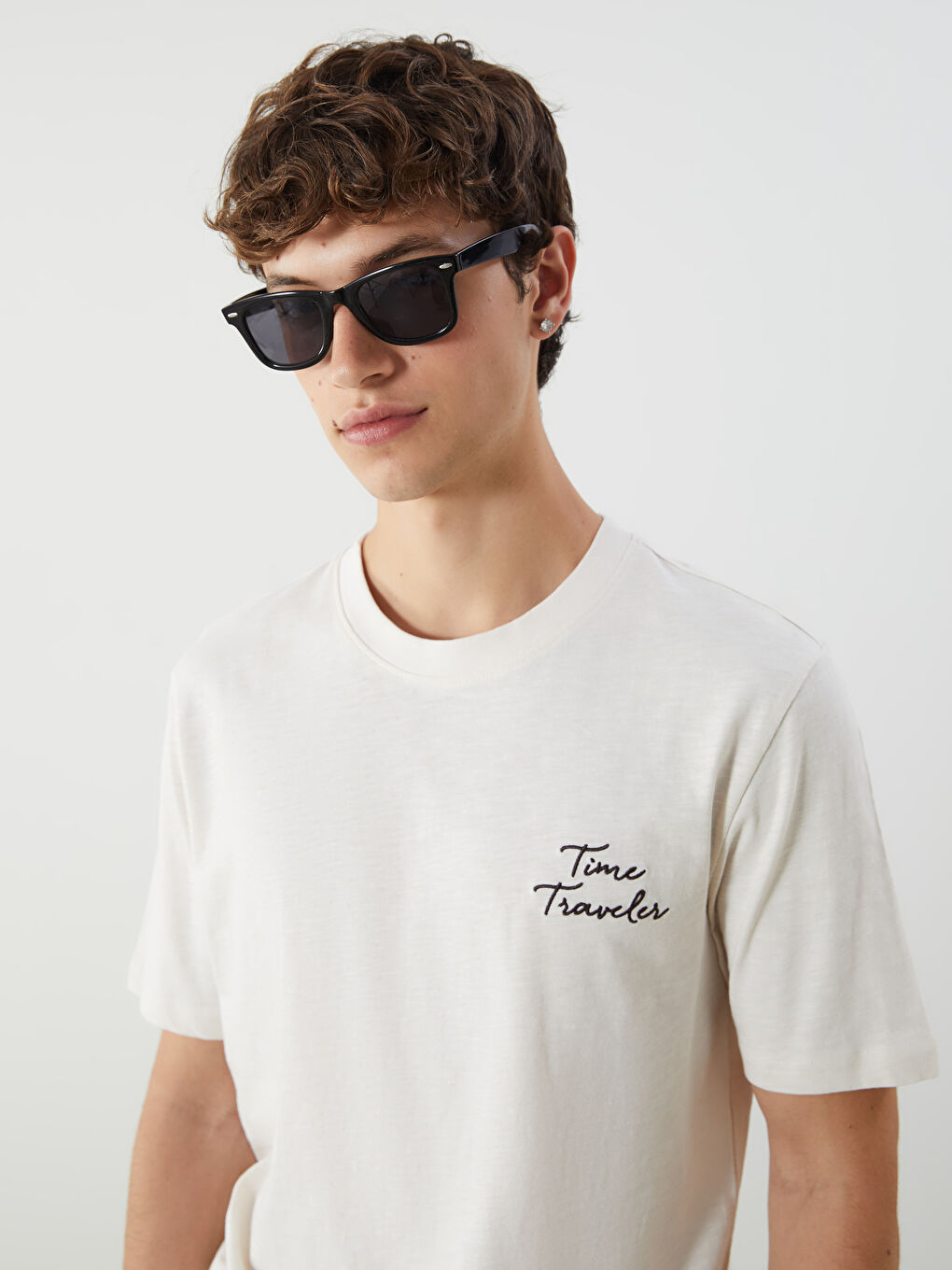 XSIDE Crew Neck Printed Jersey Men's T-Shirt -S5IL91Z8-Z6J