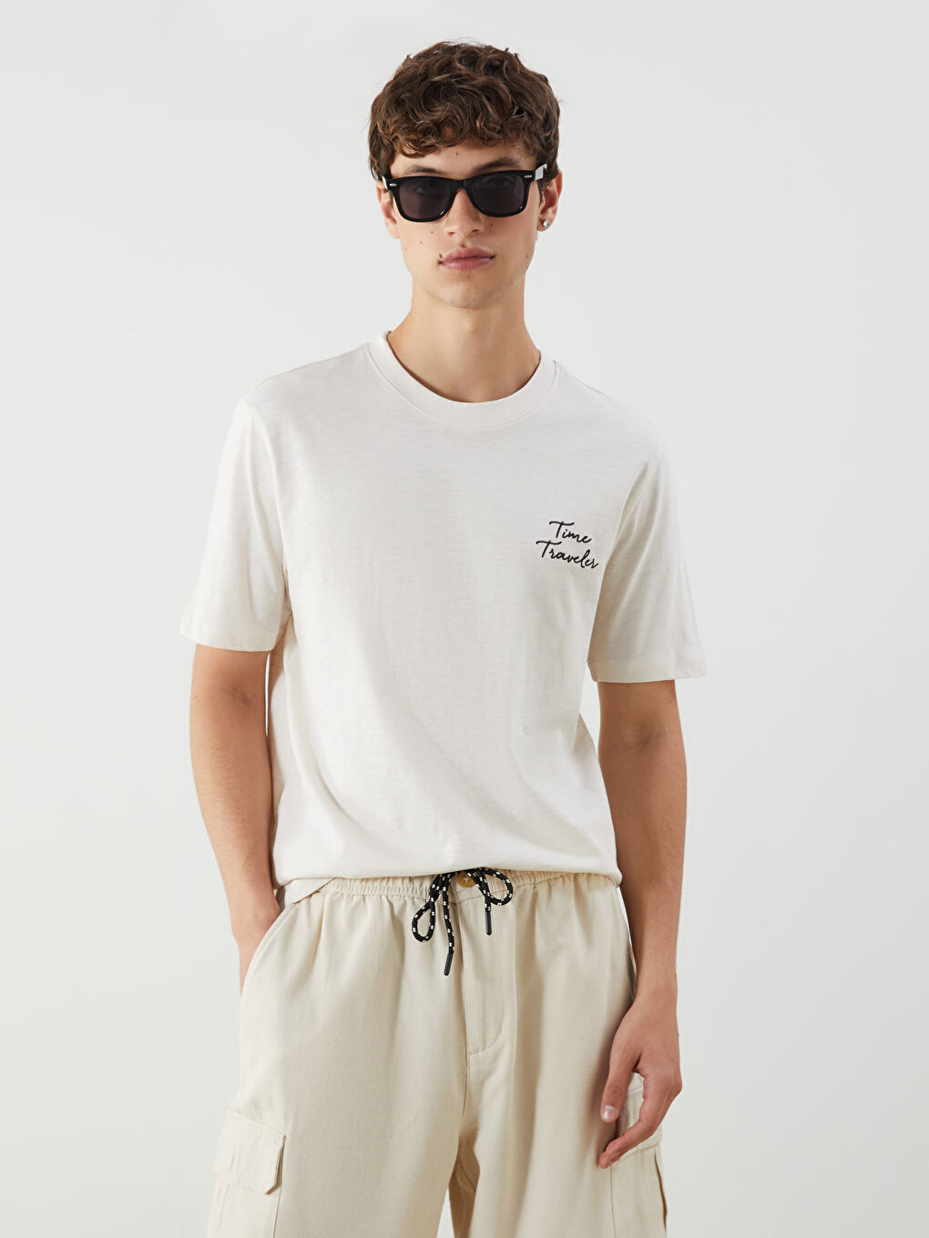 XSIDE Crew Neck Printed Jersey Men's T-Shirt -S5IL91Z8-Z6J