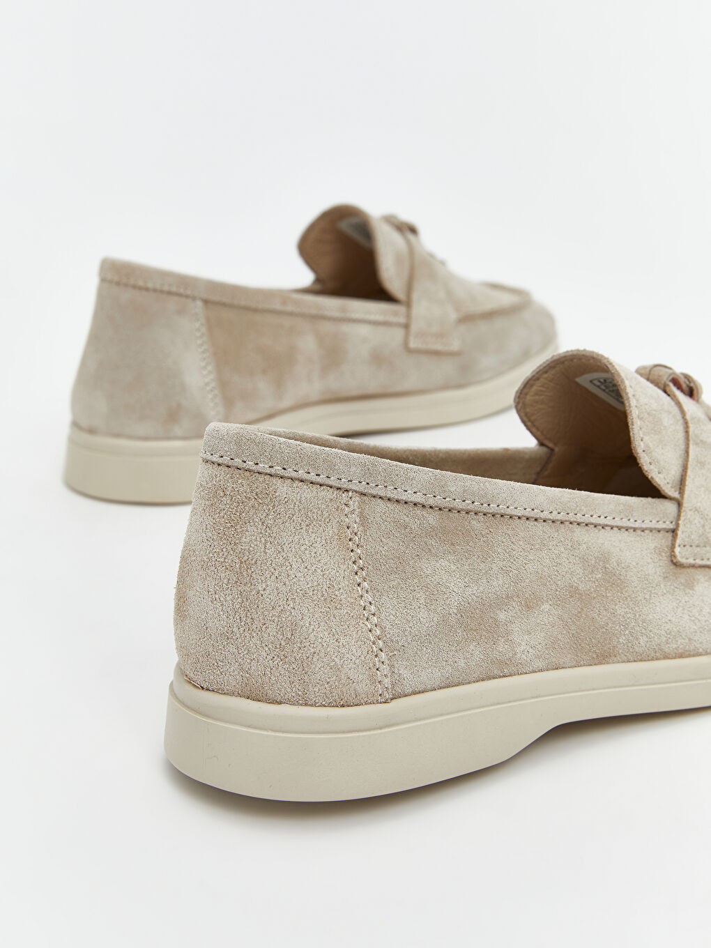 LCW STEPS Bej Hakiki Deri Kadın Loafer Ayakkabı - 4