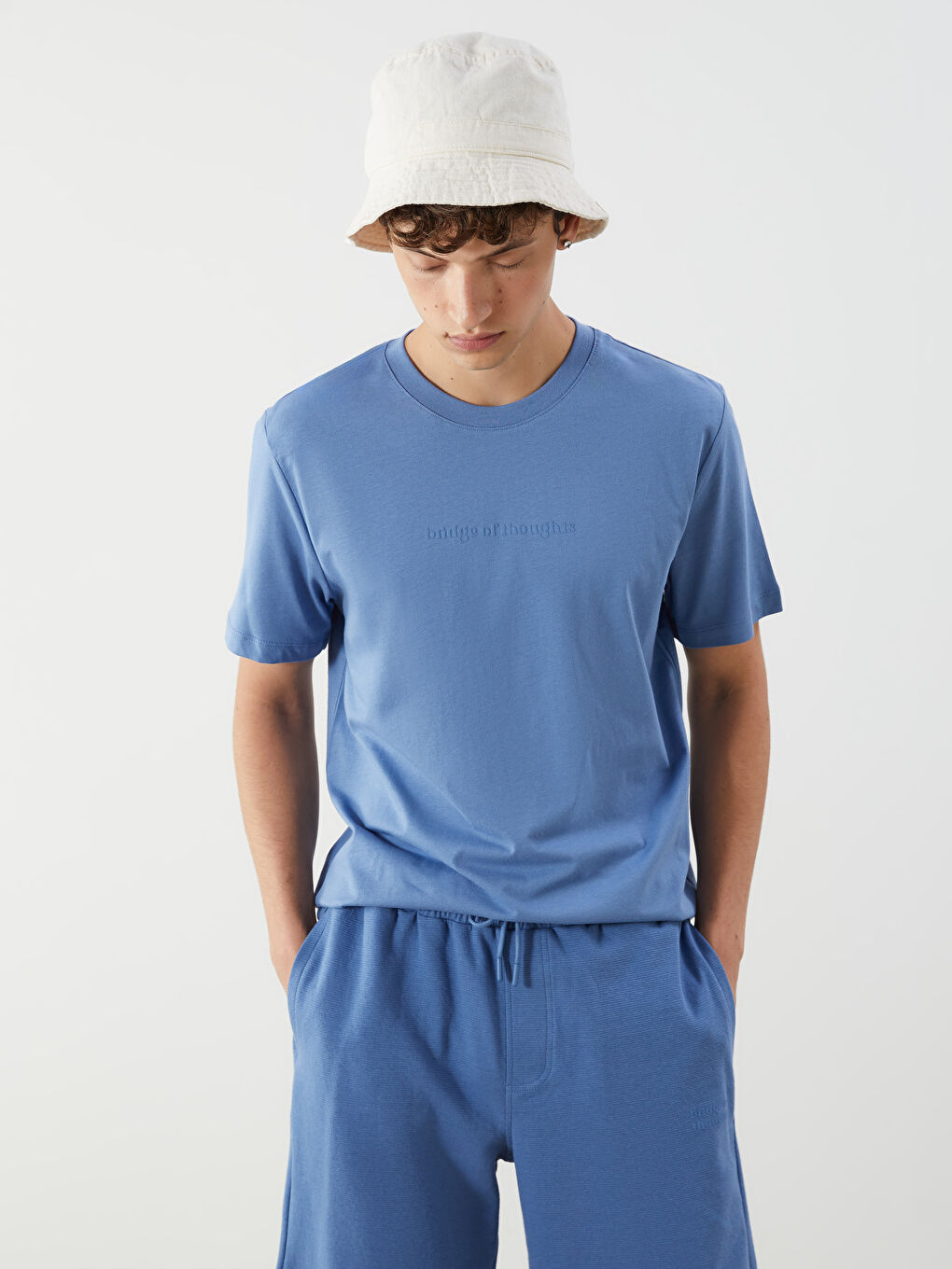 Crew Neck Printed Jersey Men's T-Shirt -S5IM06Z8-Z6X