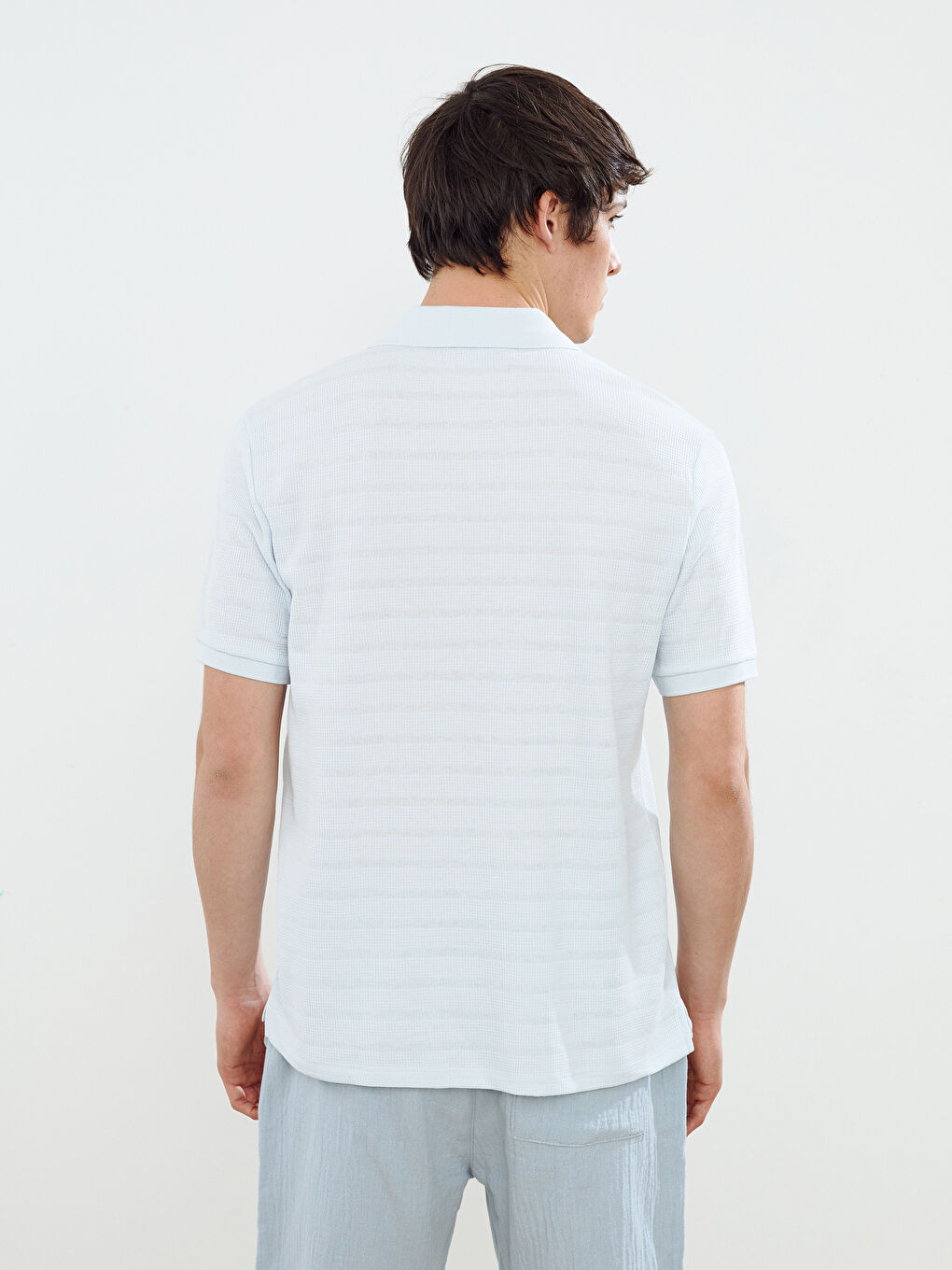 Polo Neck Short Sleeve Men's T-Shirt -S5IM13Z8-UBJ