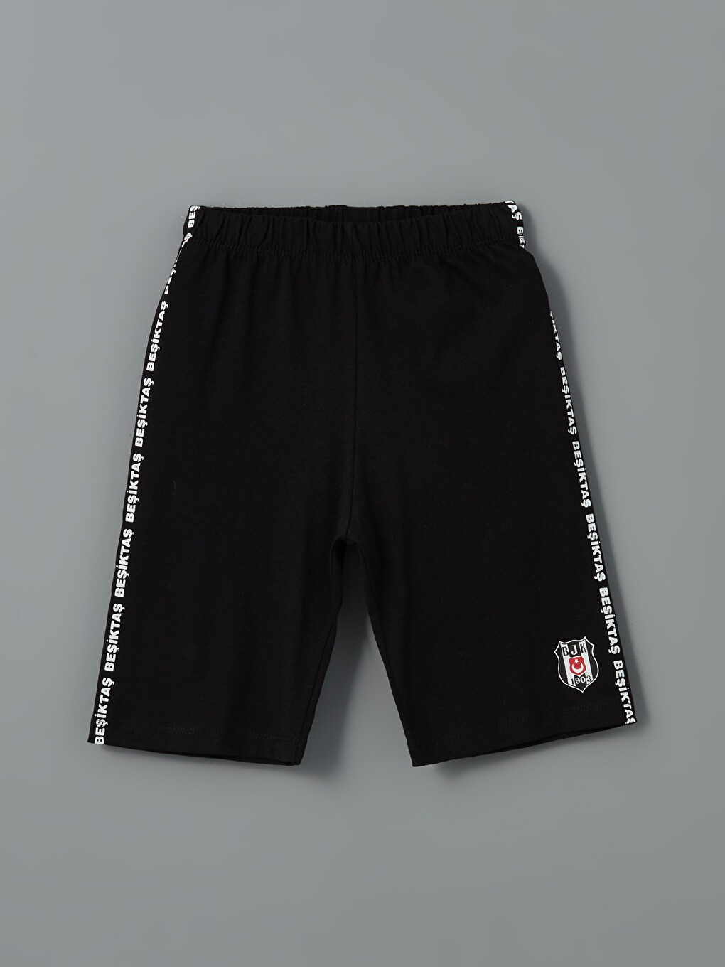 Siyah Beşiktaş Baskılı Erkek Çocuk Pijama Altı Şort
