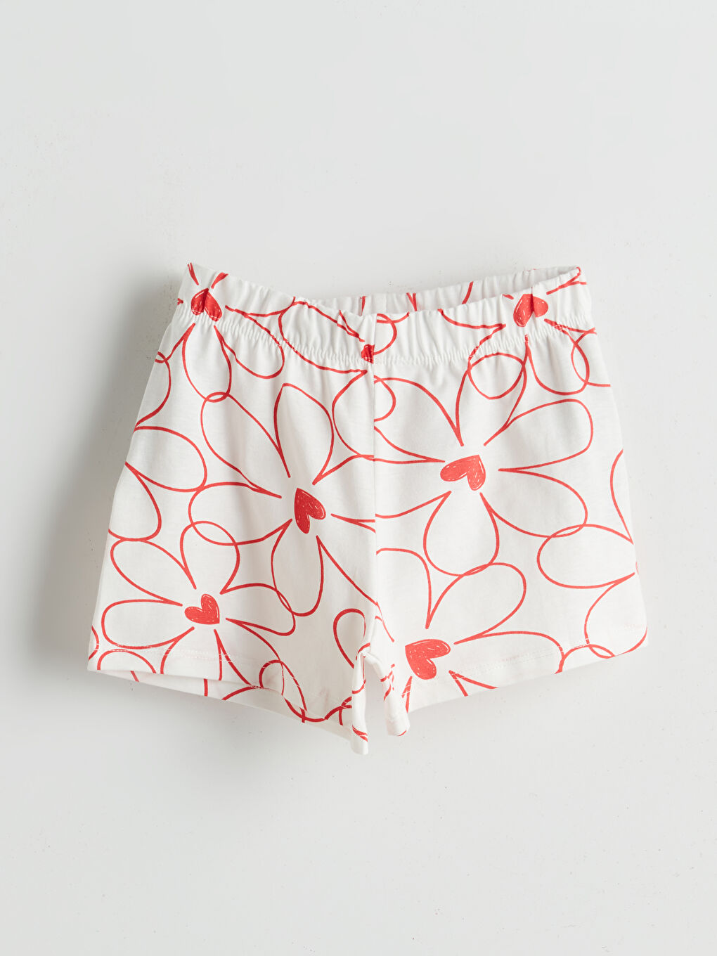 Elastic Waist Floral Girls' Shorts 2 Pack -S5IN08Z1-H0C