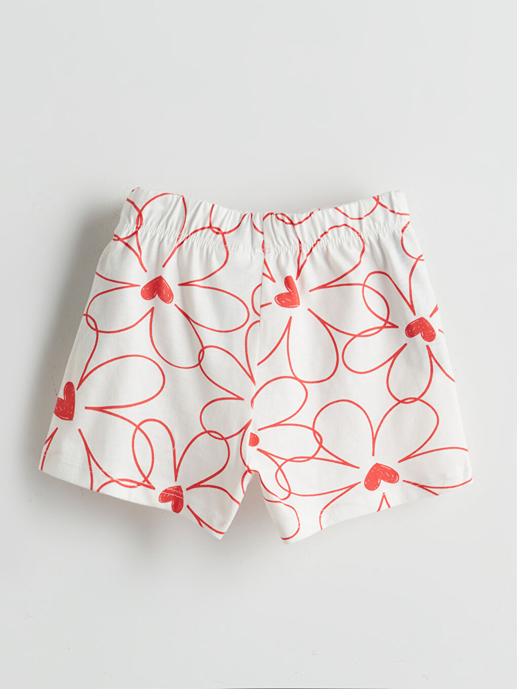 Elastic Waist Floral Girls' Shorts 2 Pack -S5IN08Z1-H0C