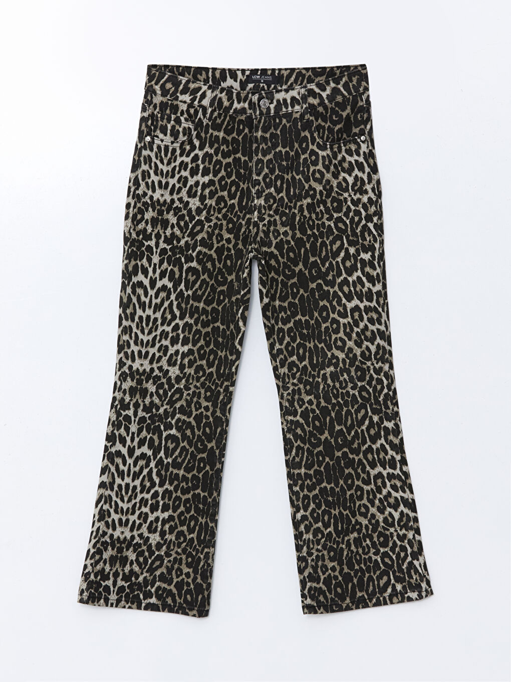 Flared Leopard Printed Women’S Jeans -S5IN12Z8-LQY
