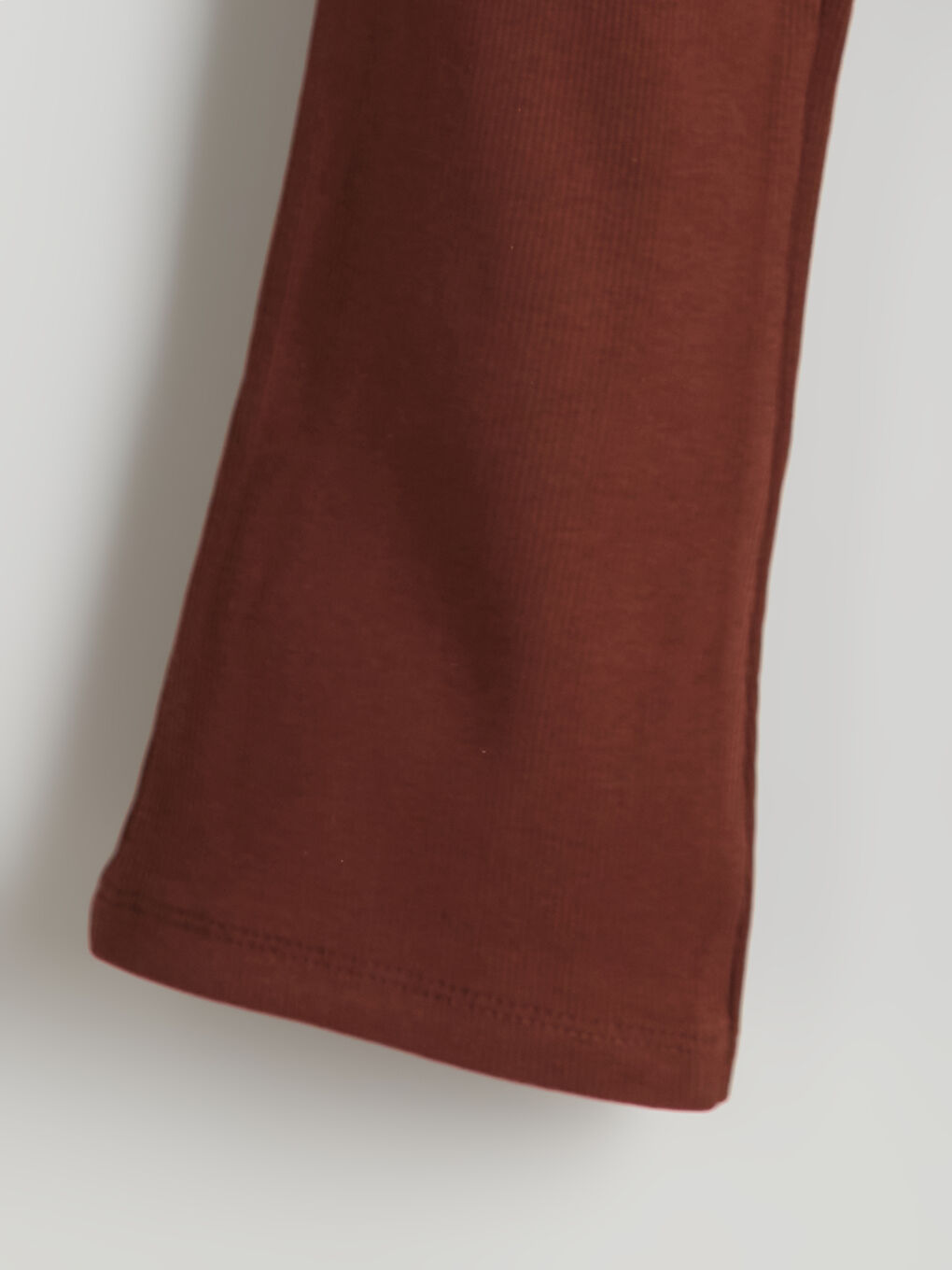 Kahverengi Kız Çocuk İspanyol Paça Fitilli Tayt-2