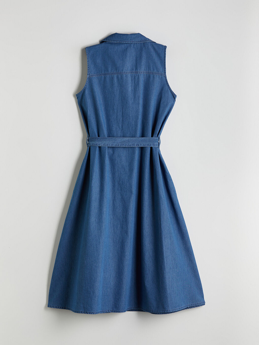 LC Waikiki Collared Denim Dress -S5IN69Z8-563