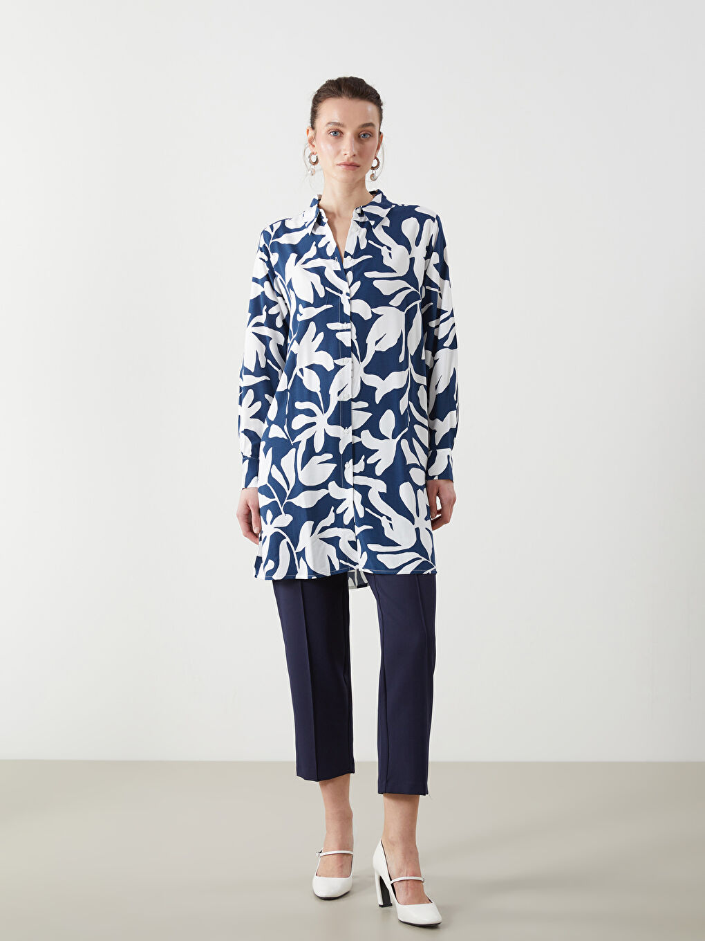 LCWAIKIKI Classic Tunique Chemise à Motifs pour Femmes -S5IN92Z8-LSJ