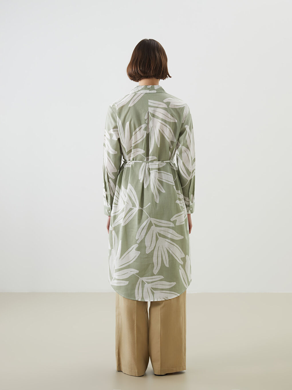 تونيك قميص زهري للسيدات-3