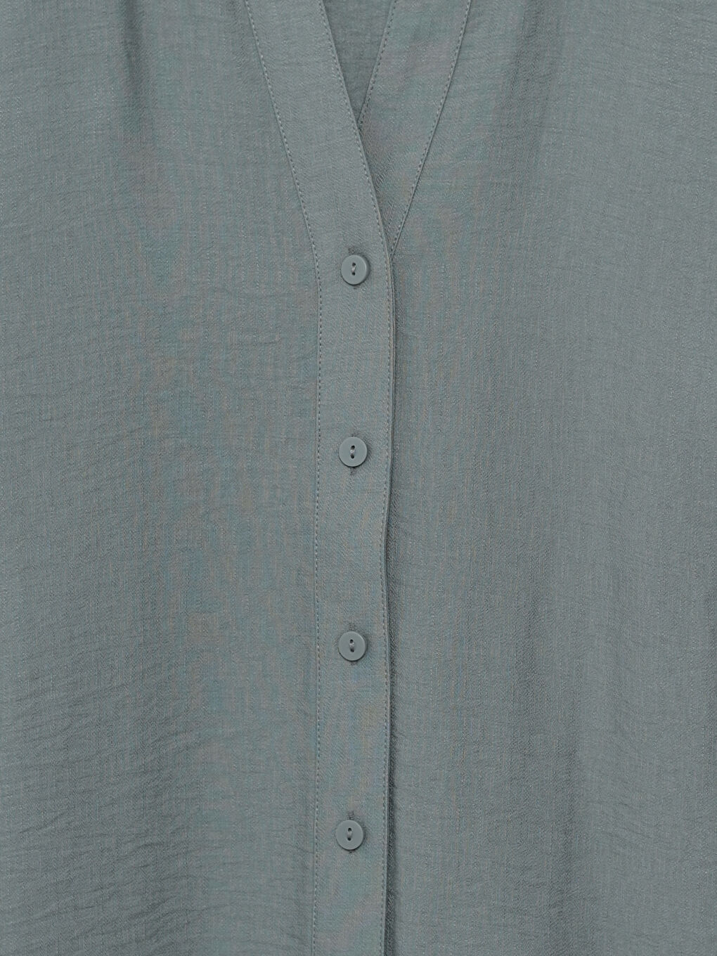 Notch Neck Plain Short Sleeve Women's Shirt -S5IN98Z8-Z3V