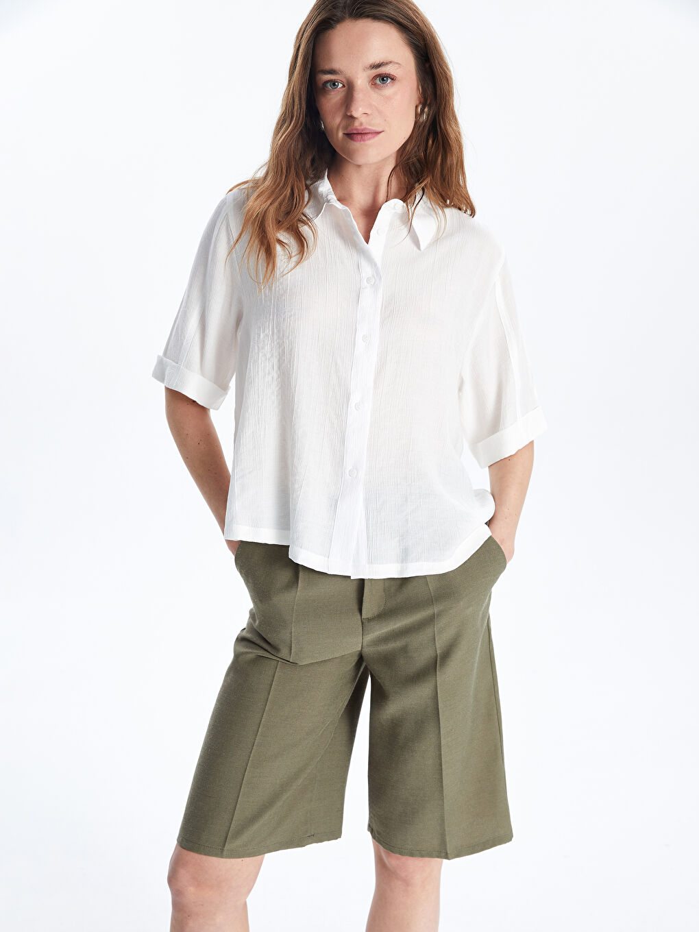 LC Waikiki Woman WHITE Shirt -S5IO15Z8-Q6K