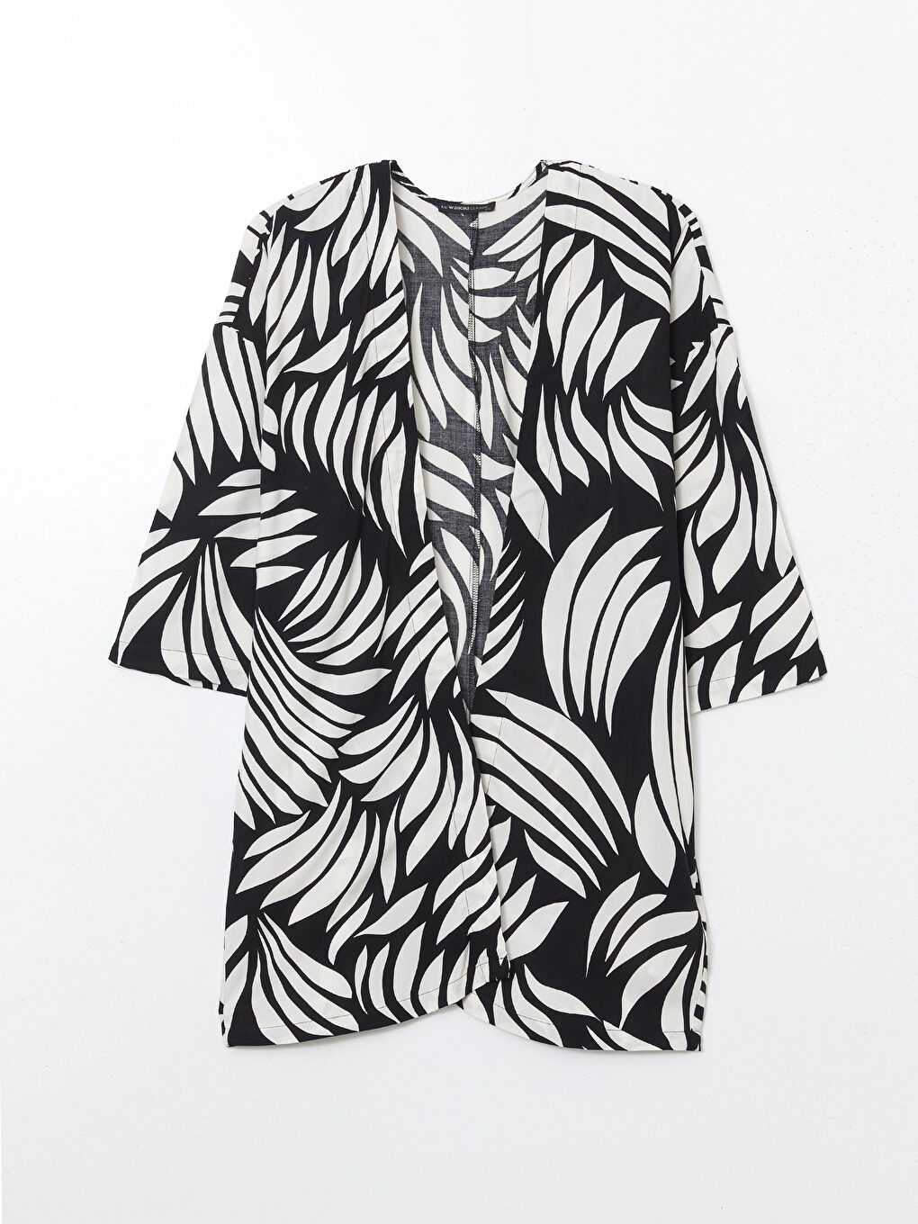 Kimono Oversize à Motifs pour Femmes avec Col Châle-4