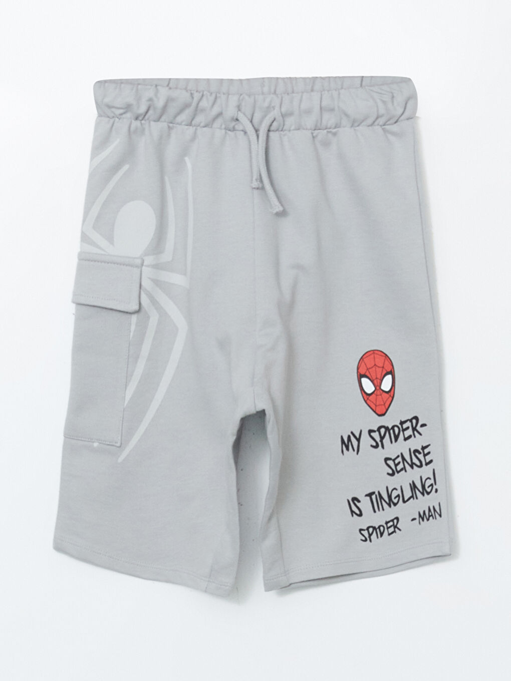 Elastic Waist Spider-Man Printed Boys' Shorts -S5IO27Z1-KXV