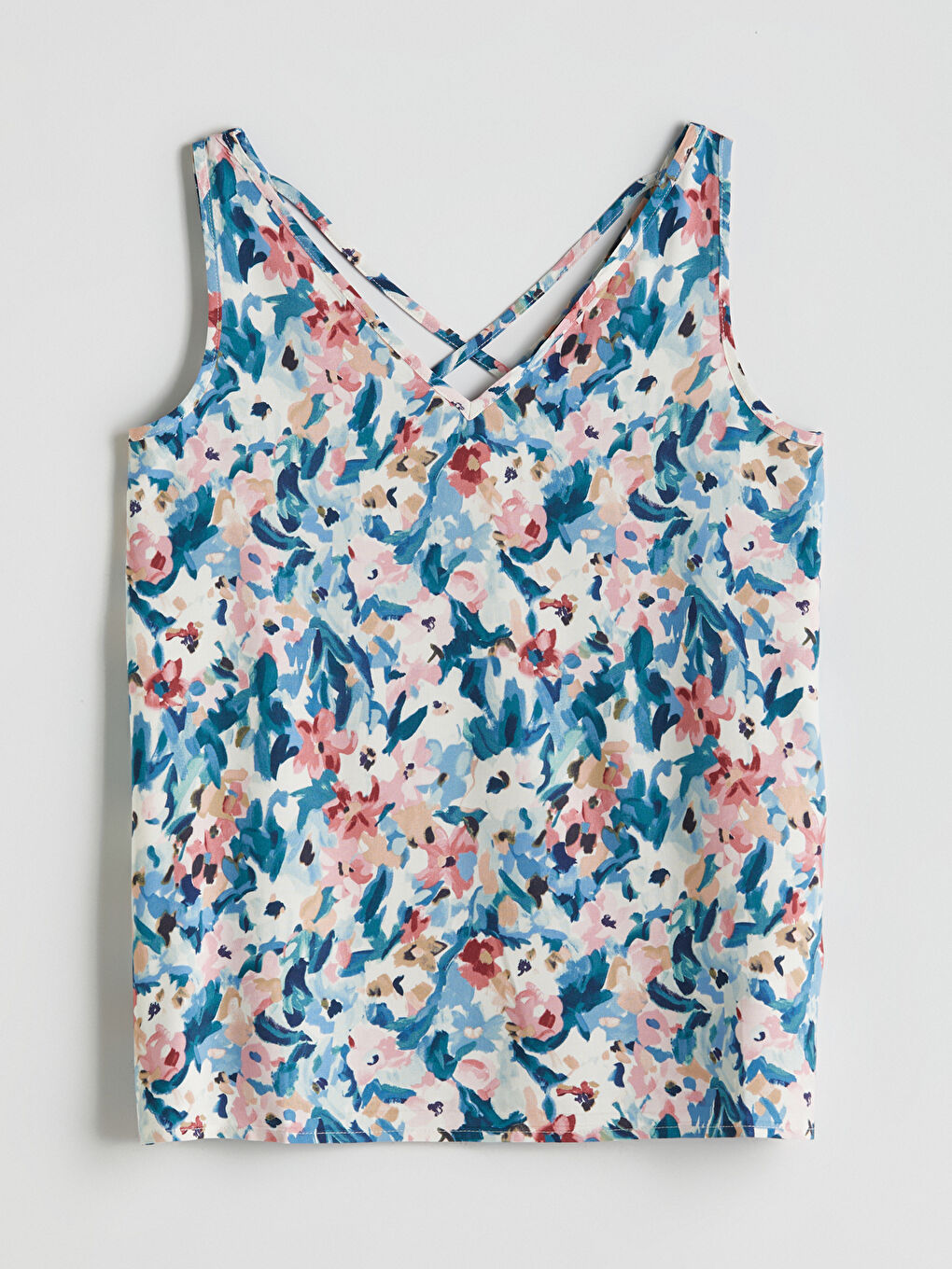 LC Waikiki V-Neck Floral Women's Athlete -S5IO43Z8-F9C