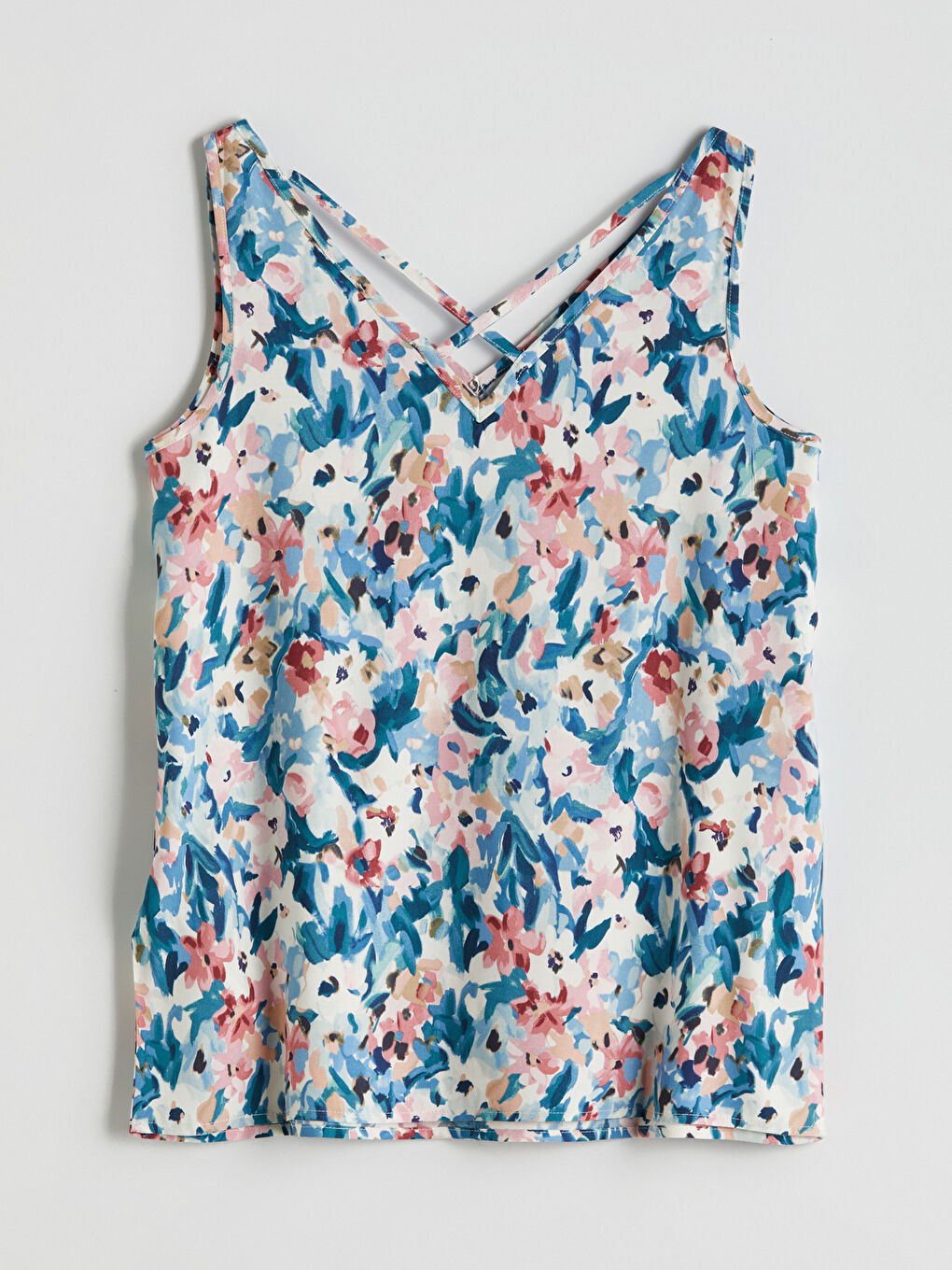 LC Waikiki V-Neck Floral Women's Athlete -S5IO43Z8-F9C