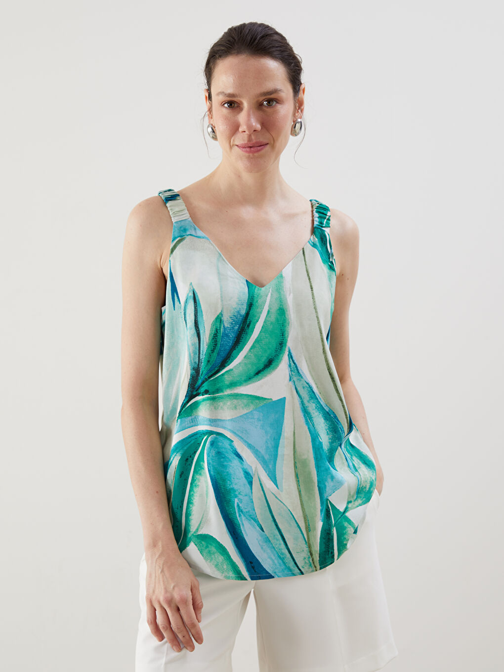 Woman GREEN Blouse -S5IO45Z8-LRR