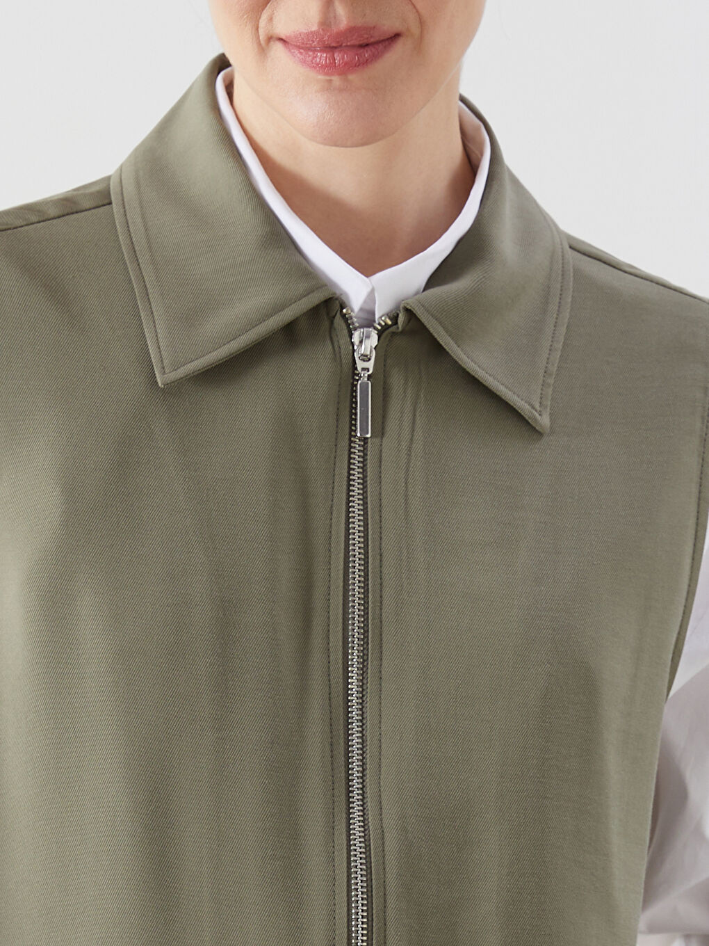 Jacket Collar Women's Classic Vest -S5IO52Z8-HFB