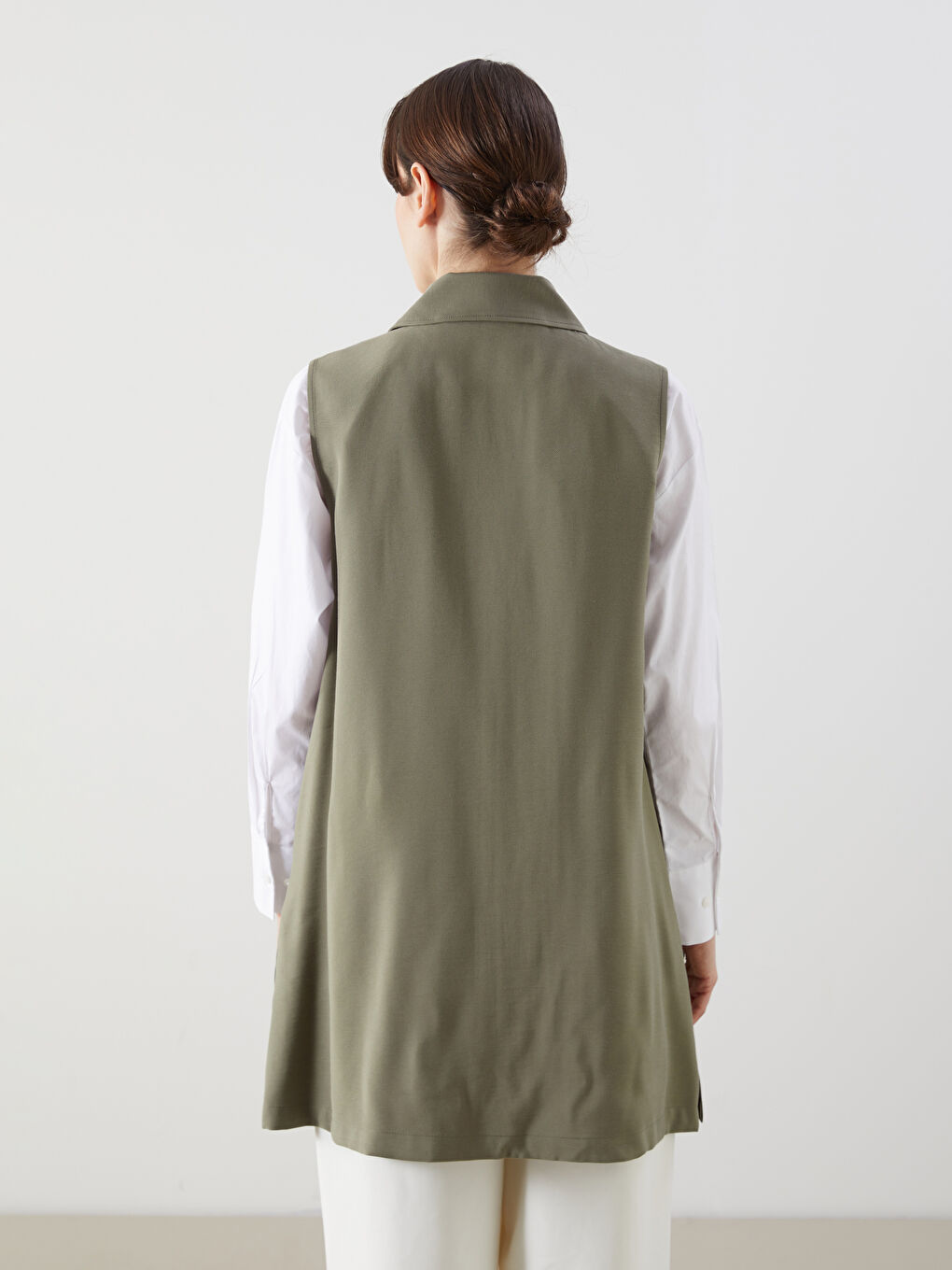 Jacket Collar Women's Classic Vest -S5IO52Z8-HFB