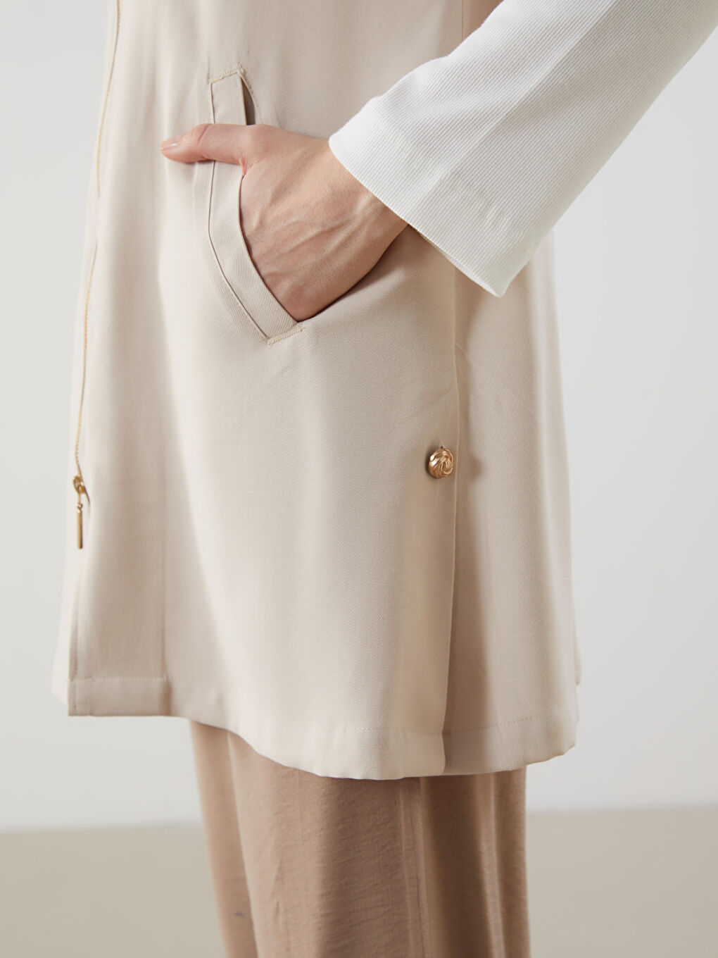 Jacket Collar Women's Classic Vest -S5IO52Z8-J00