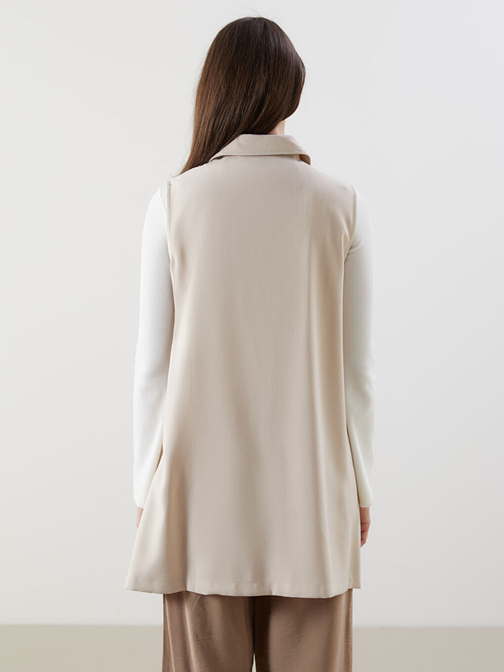 Jacket Collar Women's Classic Vest -S5IO52Z8-J00