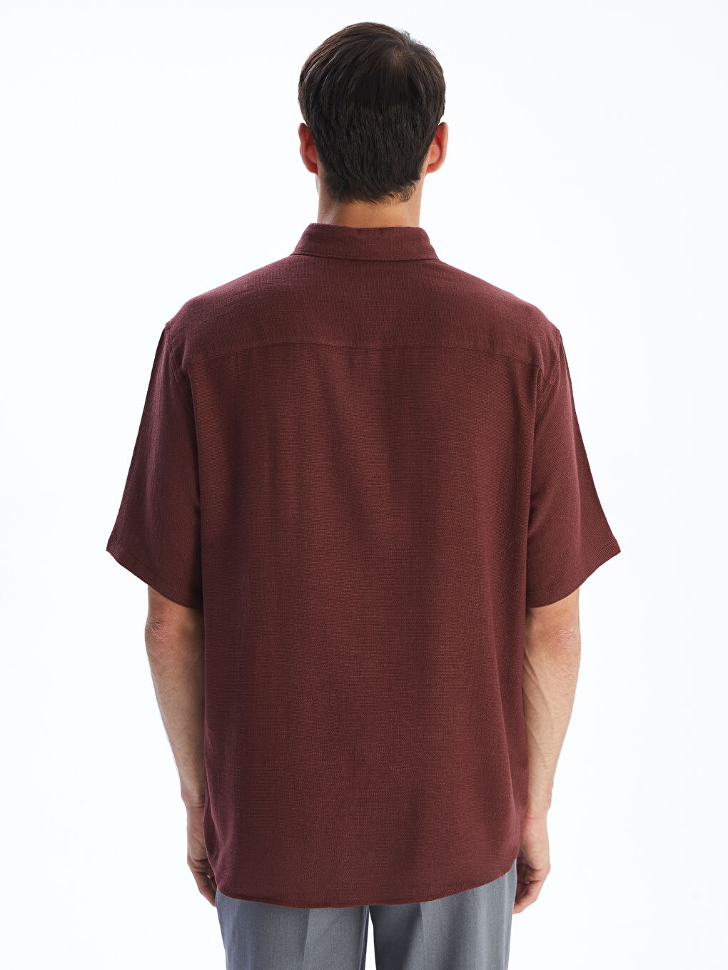 Regular Fit Short Sleeve Men's Shirt-3