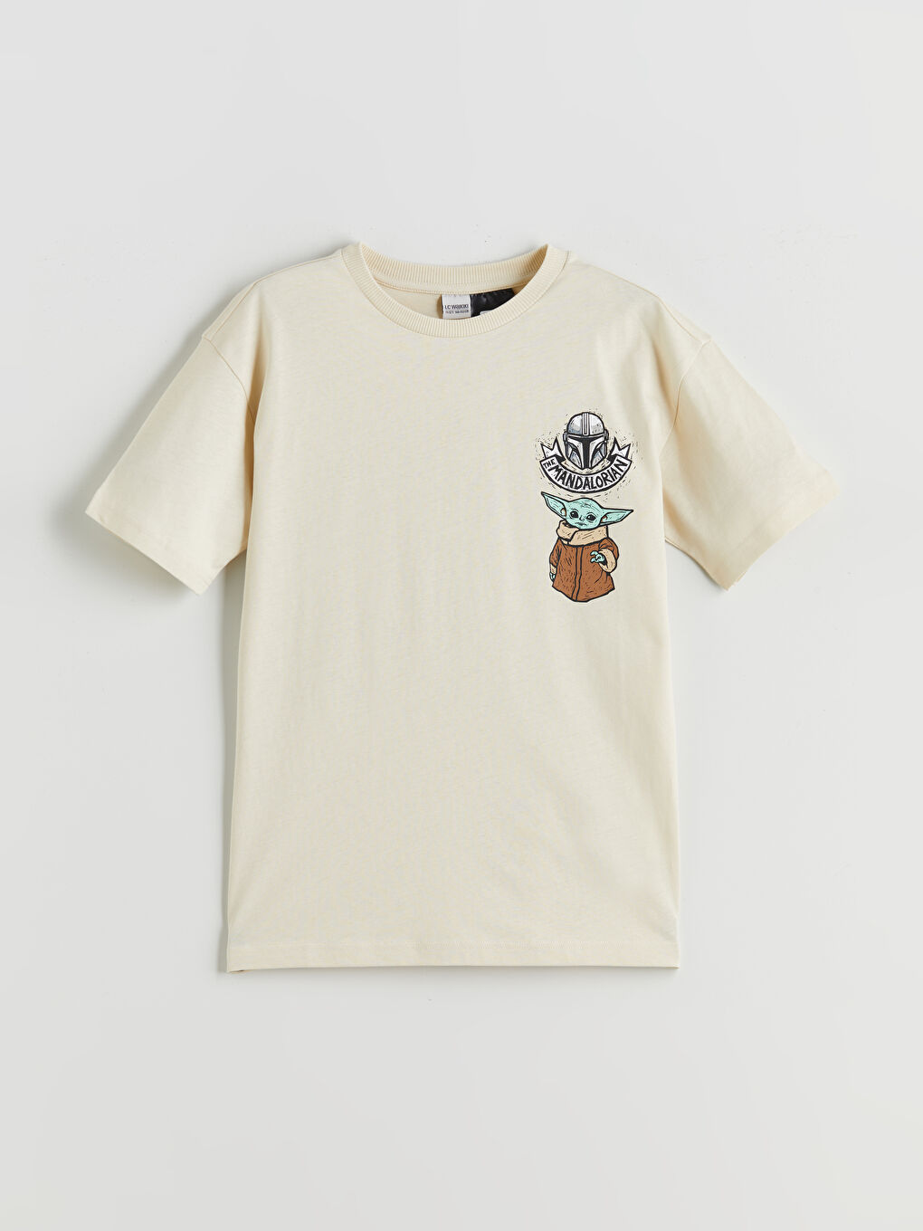 Crew Neck Mandalorian Printed Boys' T-Shirt -S5IP19Z4-FUP