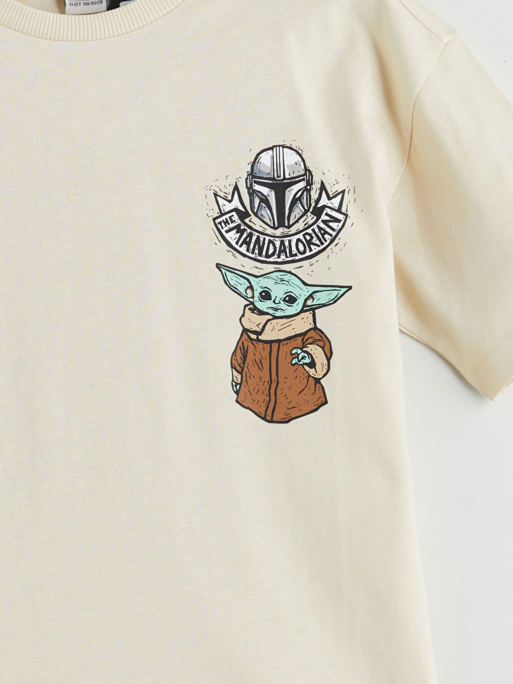 Crew Neck Mandalorian Printed Boys' T-Shirt -S5IP19Z4-FUP