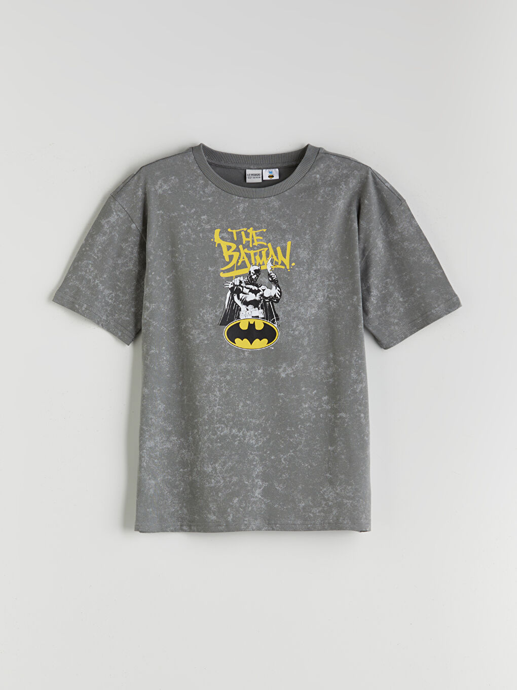 LCW Kids Bisiklet Yaka Batman Baskılı Erkek Çocuk Tişört -S5IP22Z4-LRW