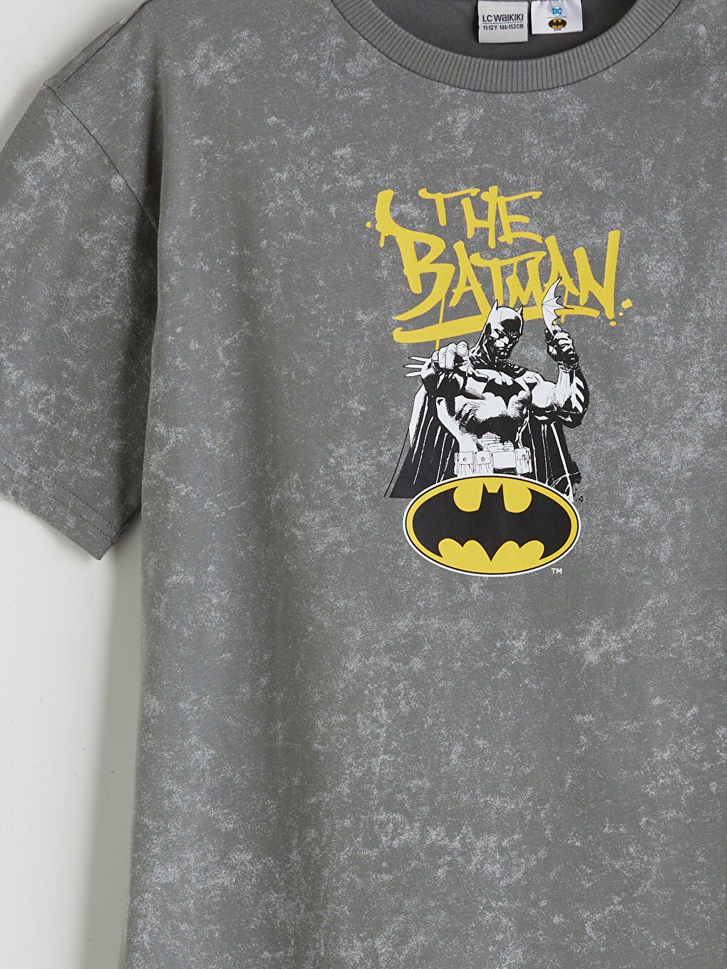 LCW Kids Bisiklet Yaka Batman Baskılı Erkek Çocuk Tişört -S5IP22Z4-LRW