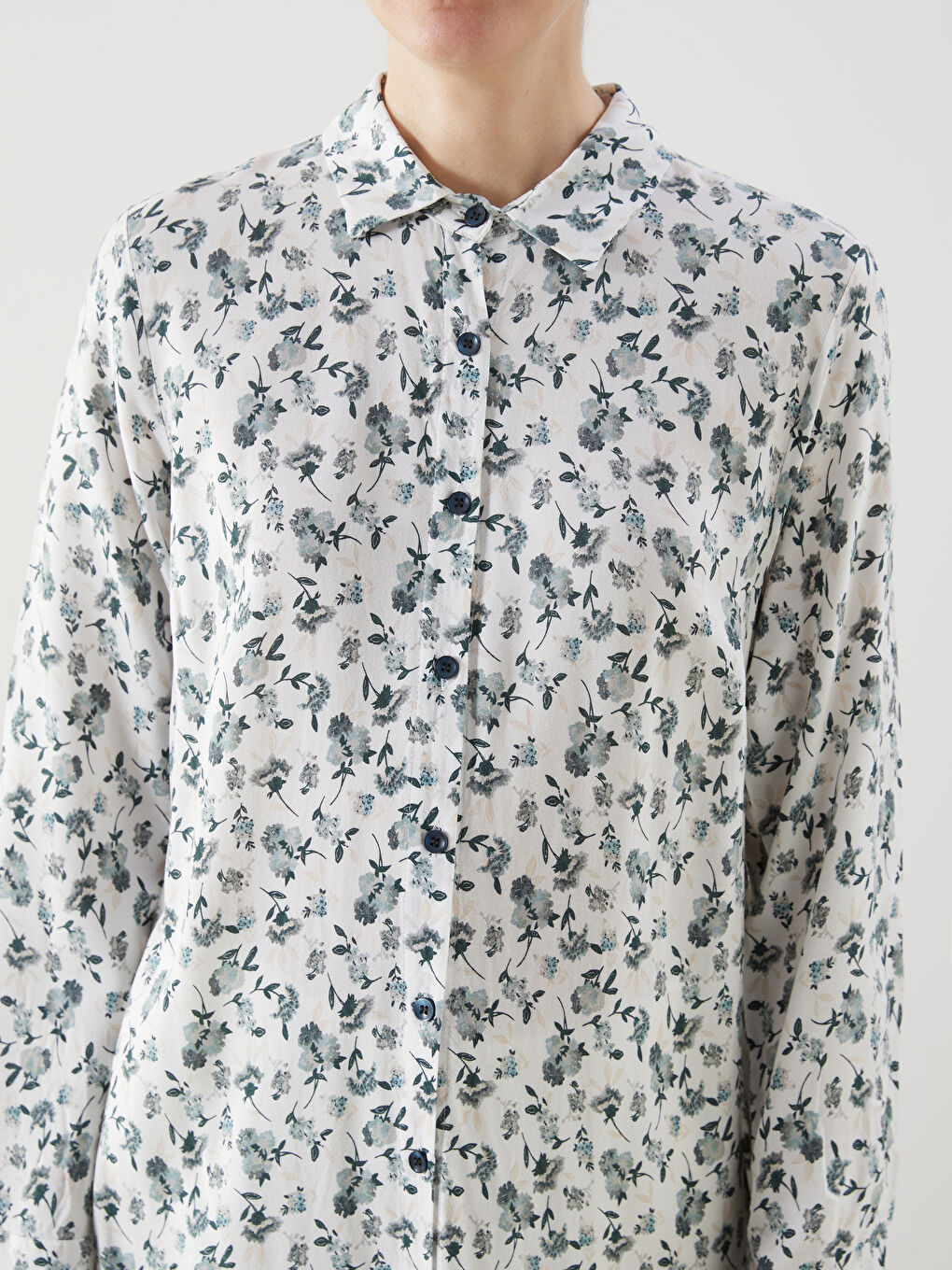 Patterned Women's Shirt Tunic -S5IP24Z8-LRL
