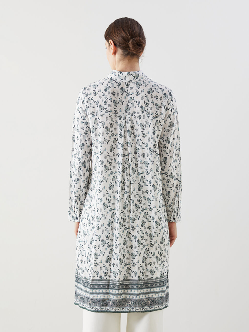 Patterned Women's Shirt Tunic -S5IP24Z8-LRL