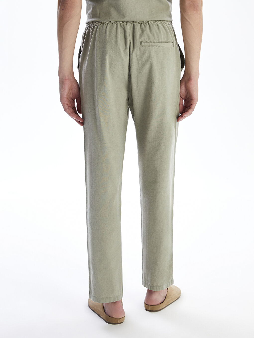 XSIDE Relaxed Fit Linen Blend Men's Trousers -S5IP26Z8-Z6C